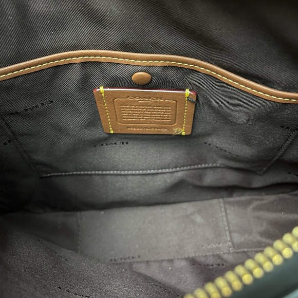 Coach Chaise Black Crossbody Bag with Gold Accents C8483 - Picture 8 of 16